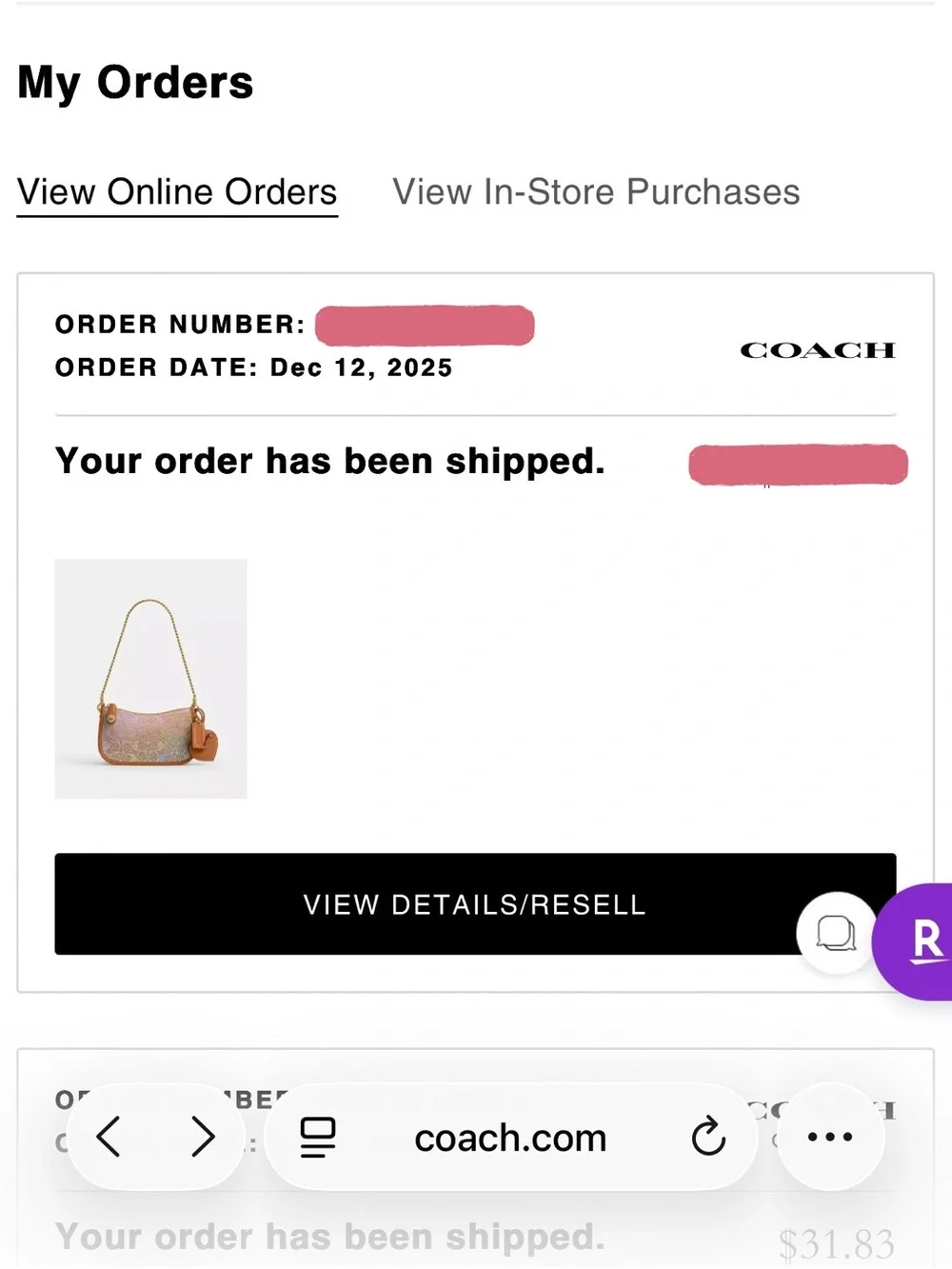 Coach Swinger Bag 20 With Chain In Crystal Signature Jacquard